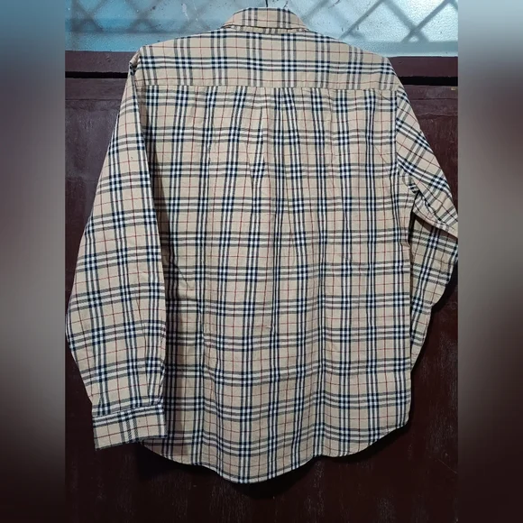 Authentic Burberrys Nova Check Shirt Large made in England - Picture 7 of 14